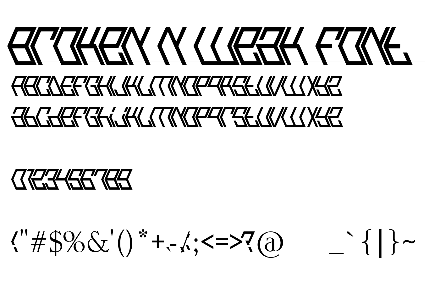 Broken n Weak Font preview