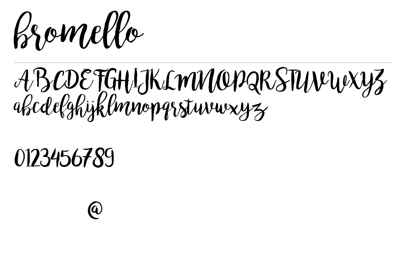 Bromello Font preview