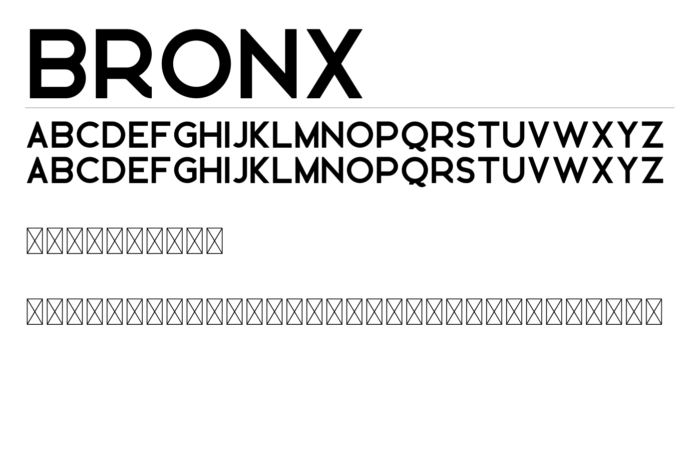 Bronx Font preview
