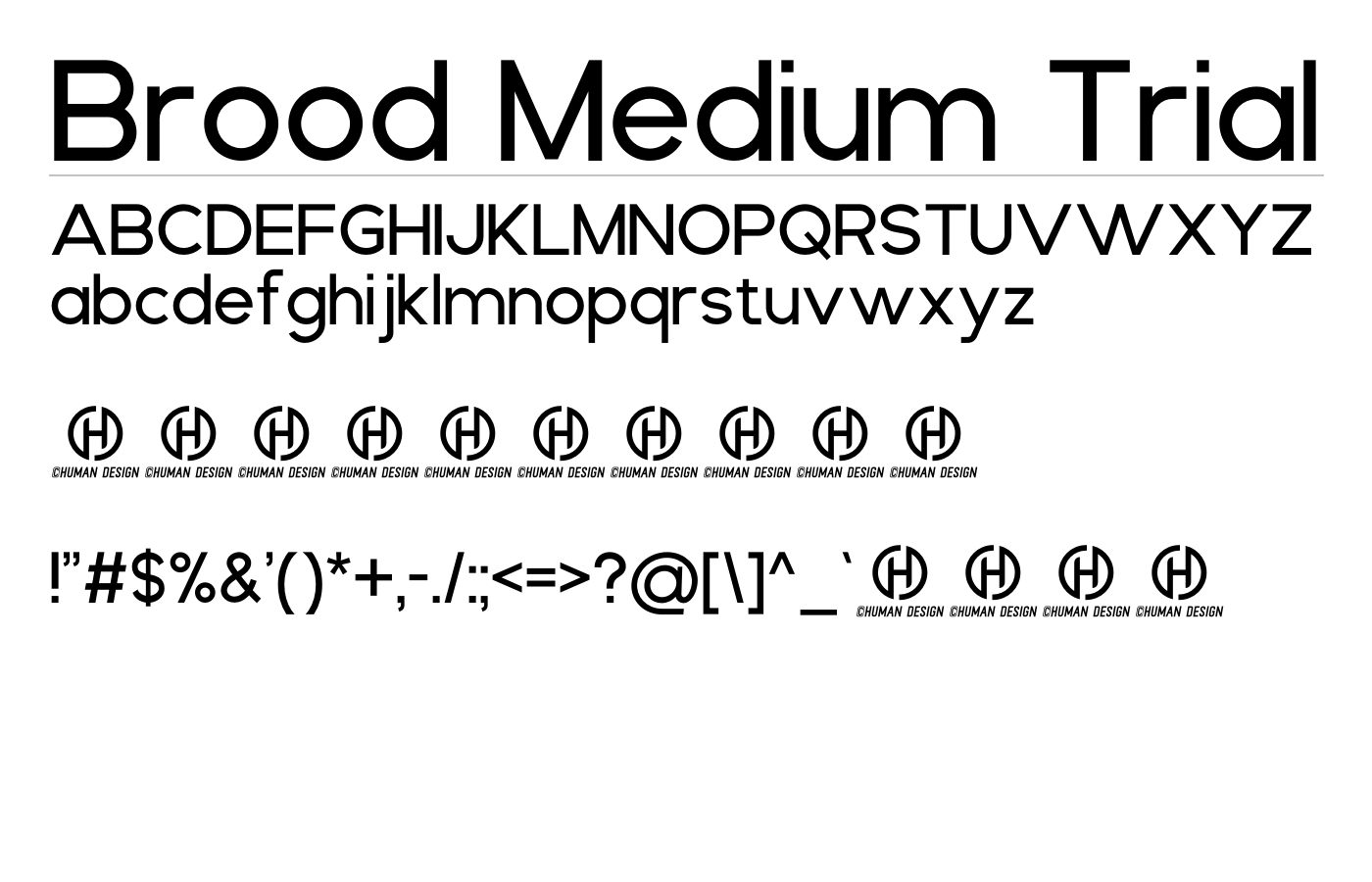 Brood Font preview
