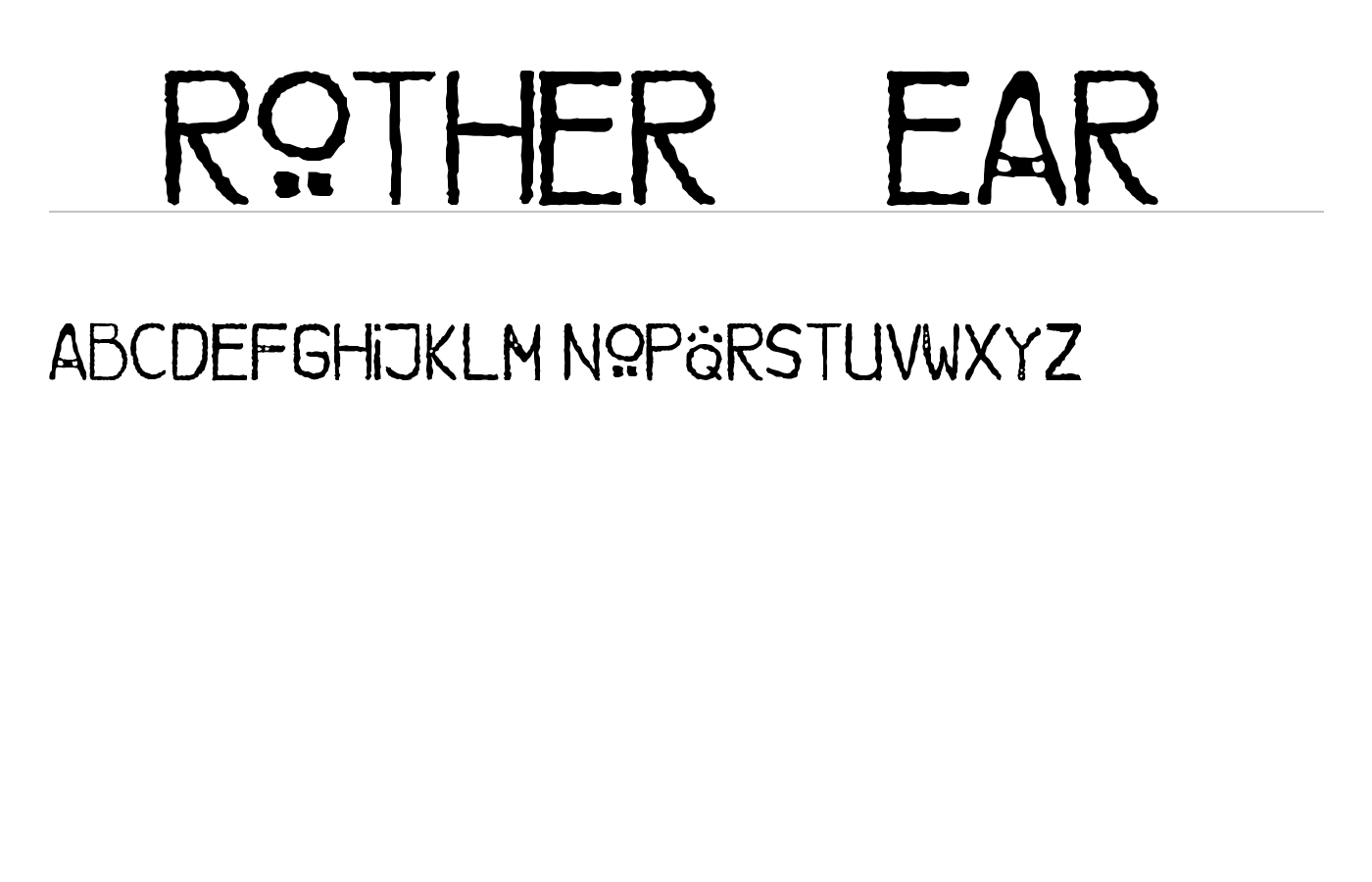 Brother Bear Font preview