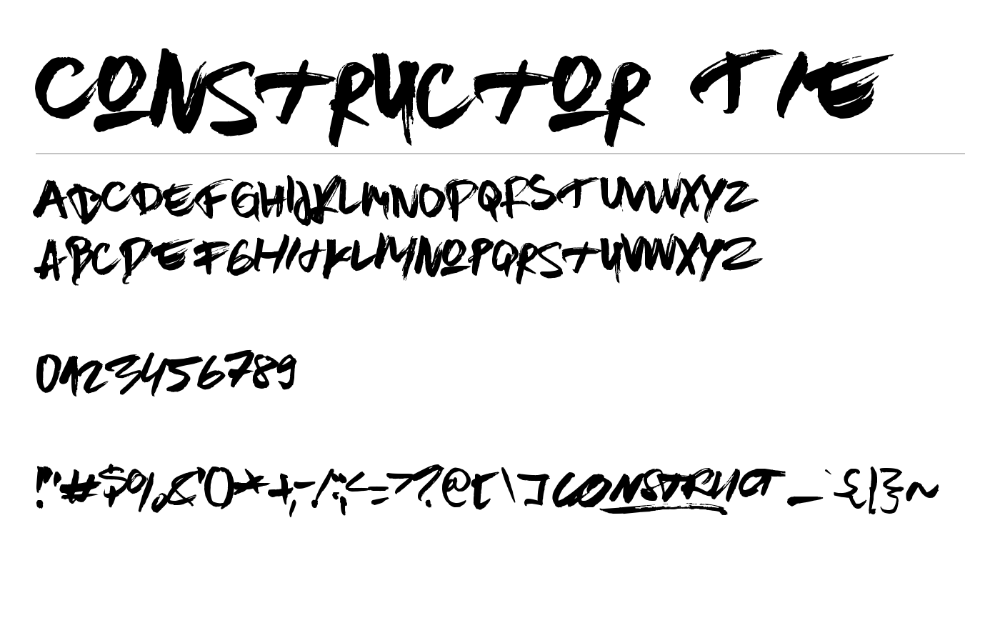 Brown Fox Font preview