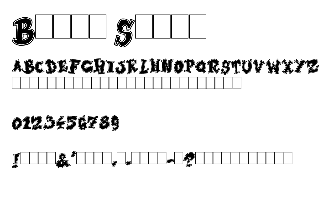 Brown Shoes Font preview