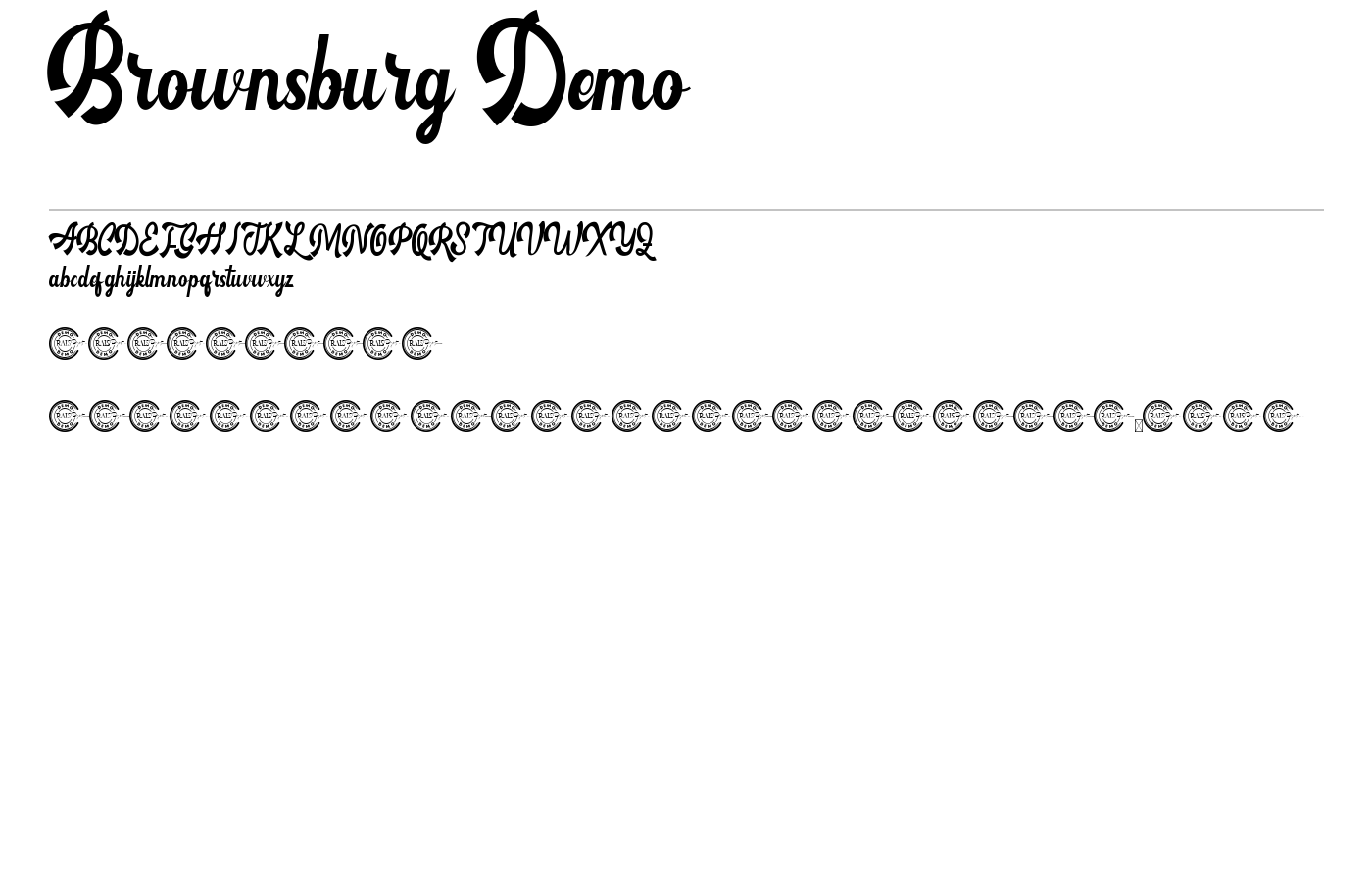 Brownsburg Demo Font preview