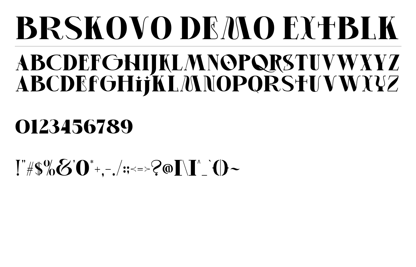 Brskovo Demo Font preview
