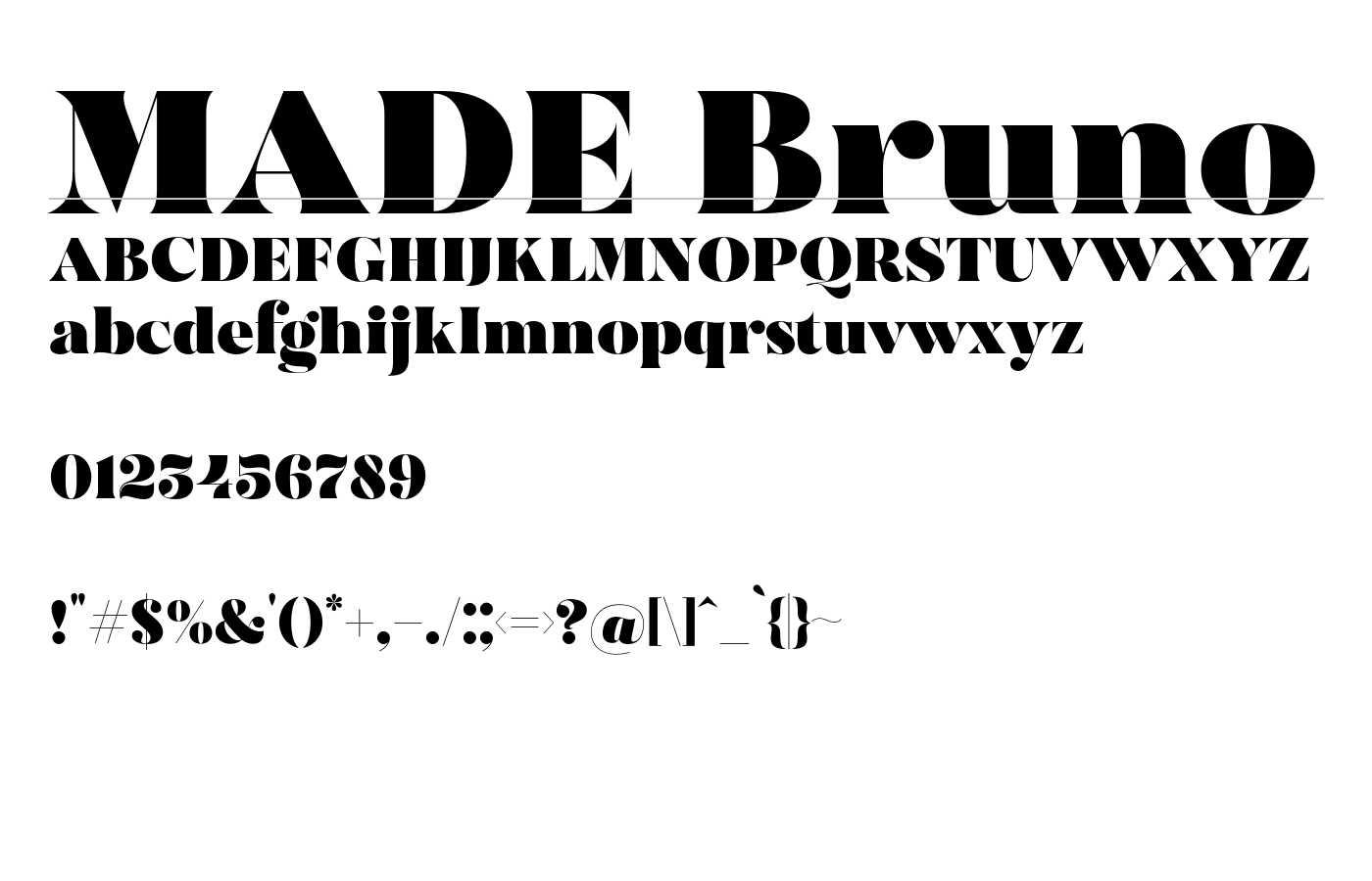 MADE Bruno Font preview