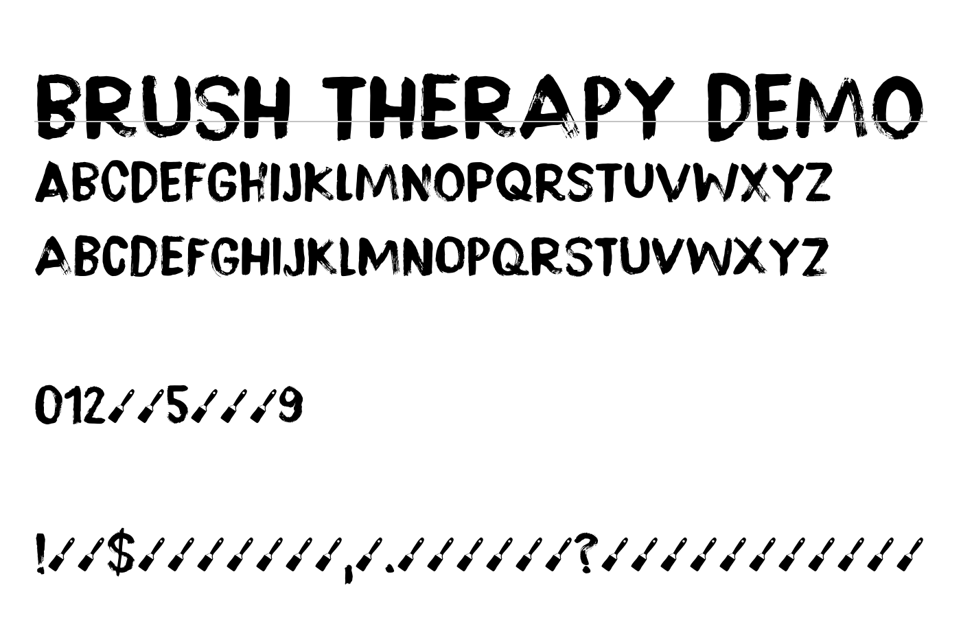 Brush Therapy DEMO Font preview