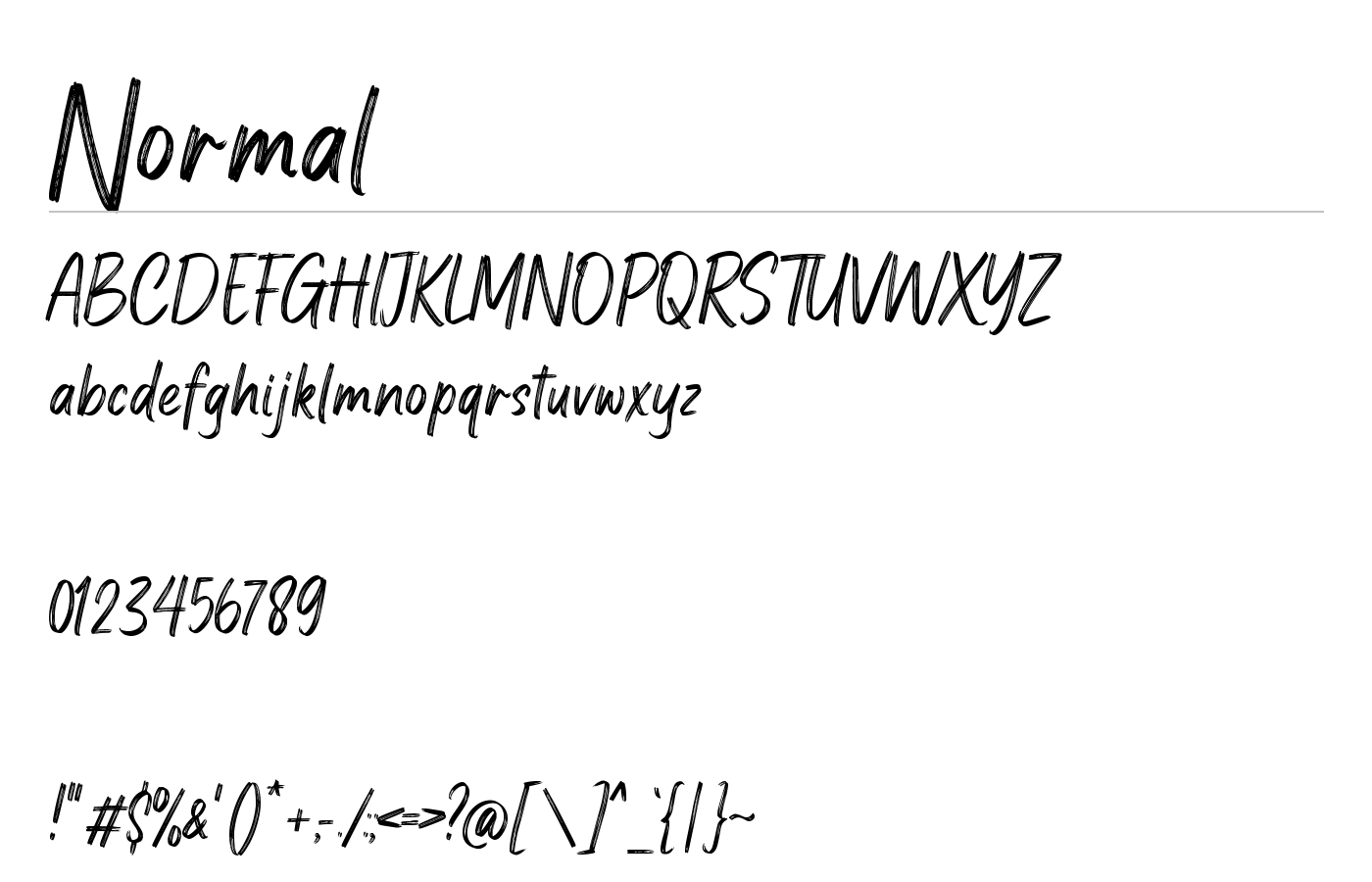 Brushways Font preview