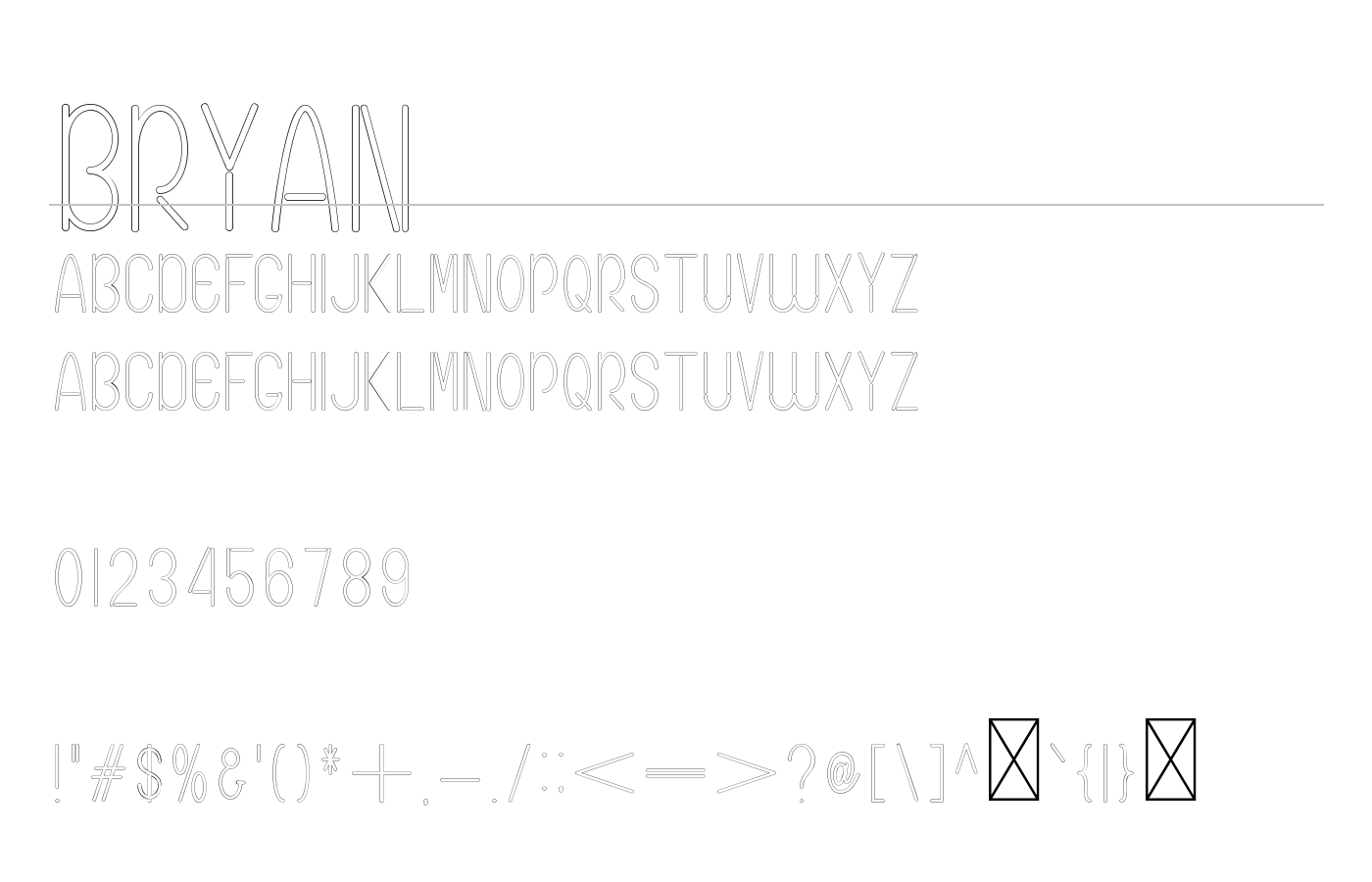 Bryan Font preview