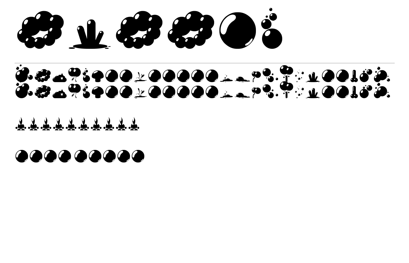 bubble Font preview