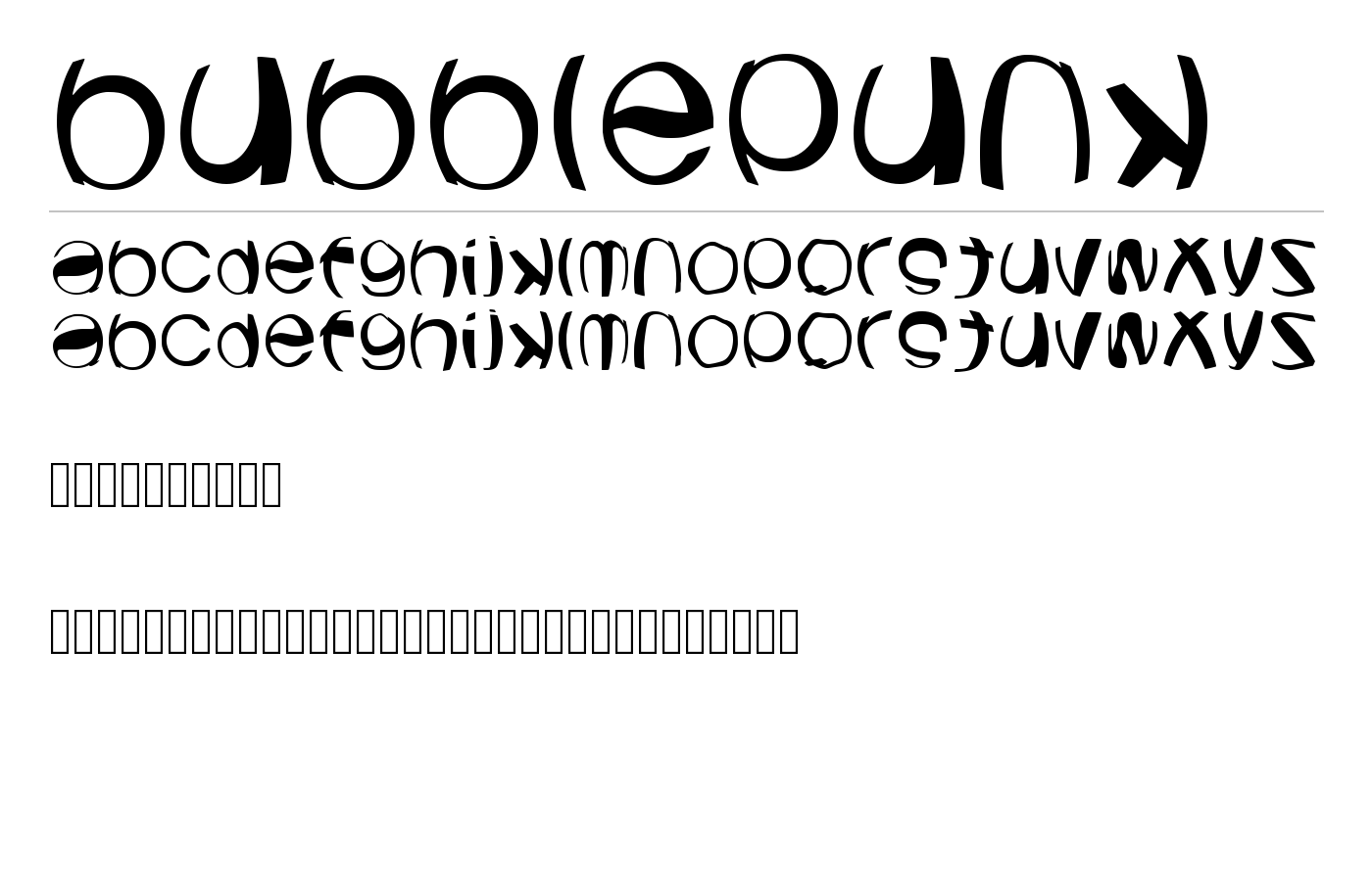 Bubblepunk Font preview