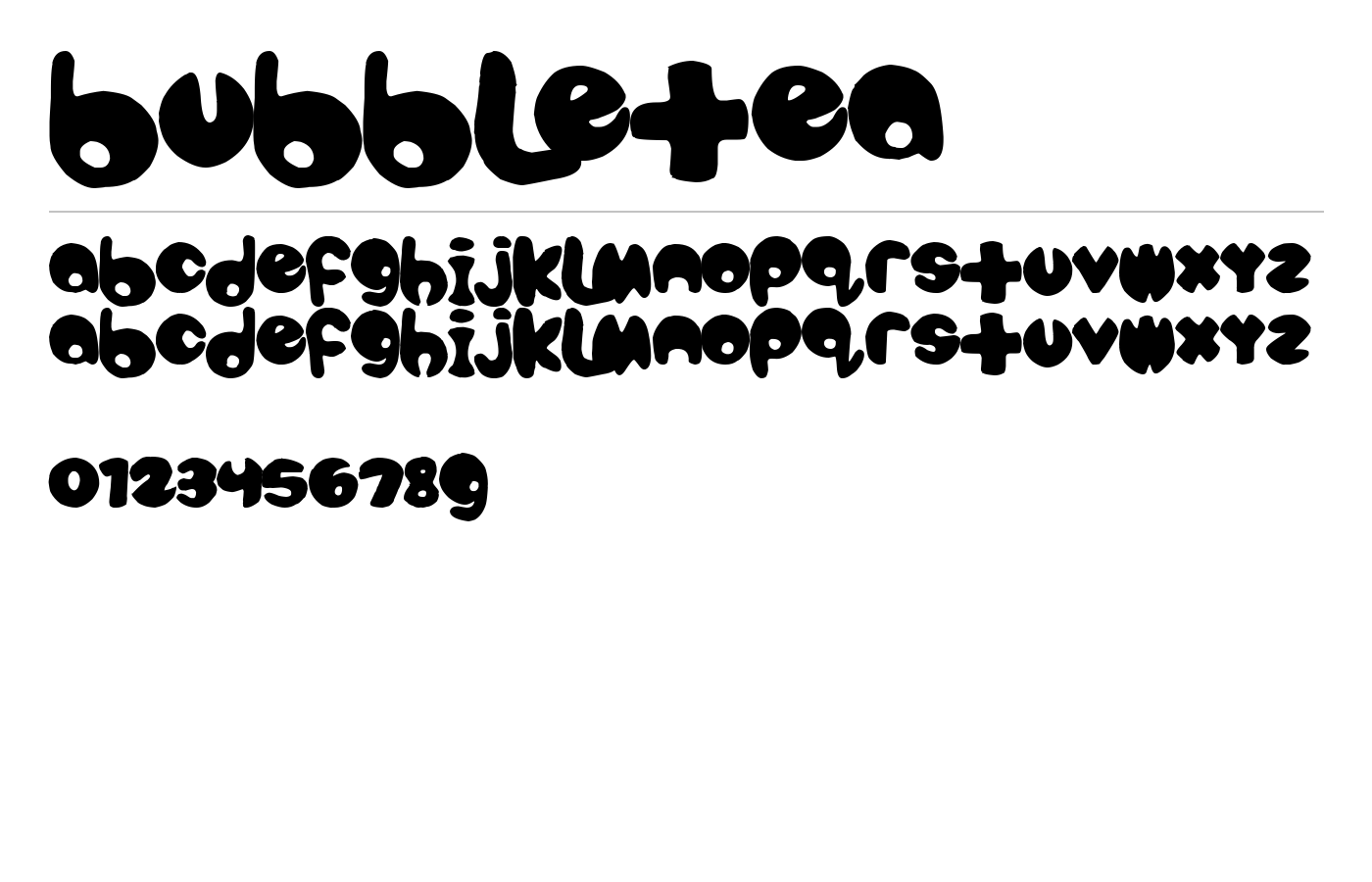 bubbletea Font preview