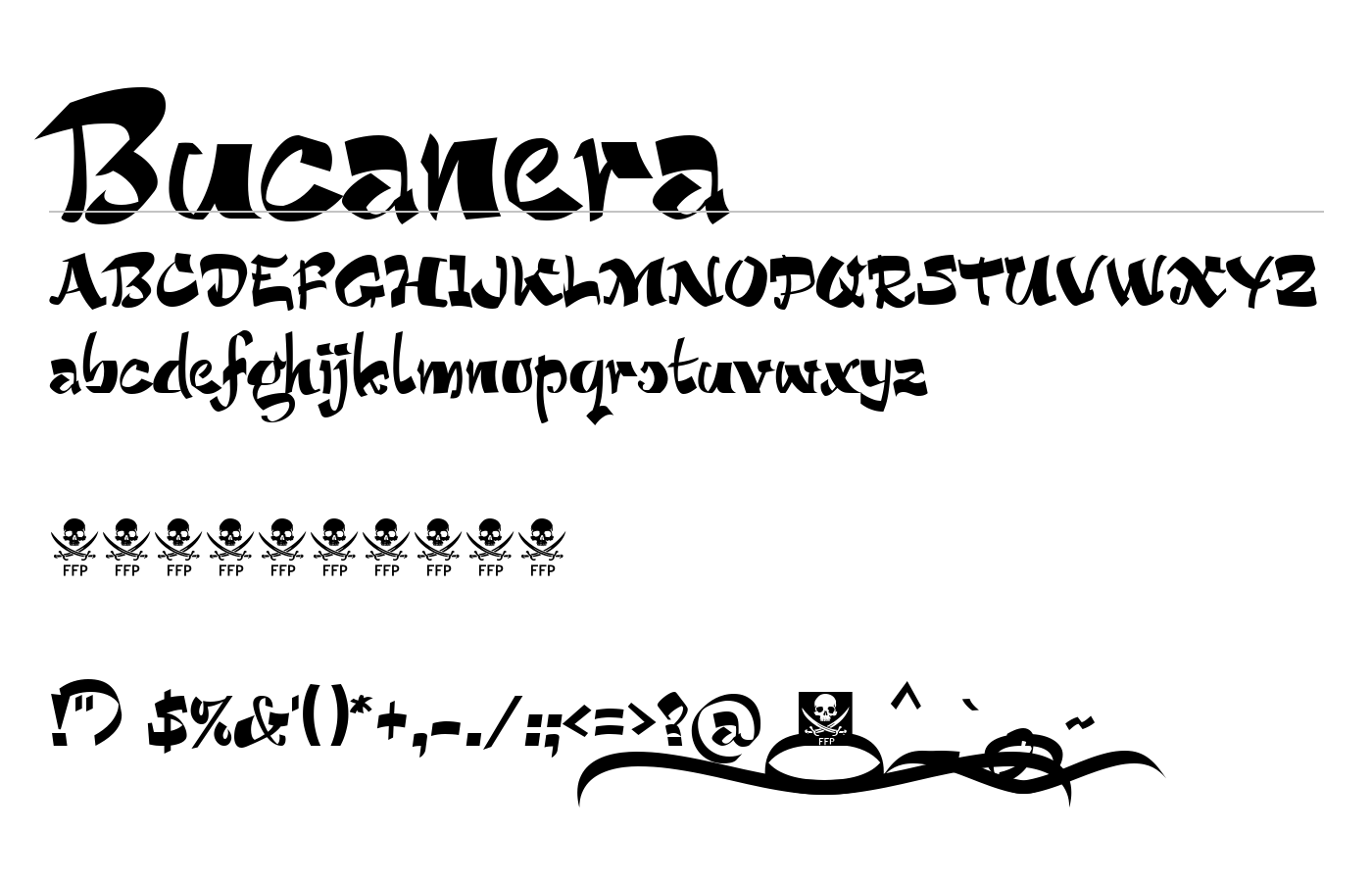 Bucanera Font preview