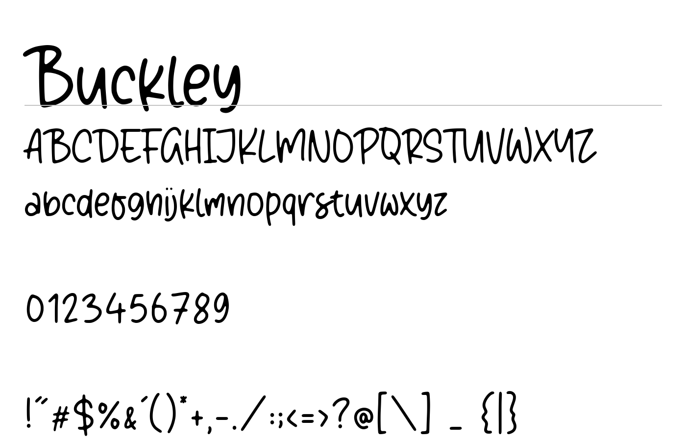 Buckley Modern Font preview