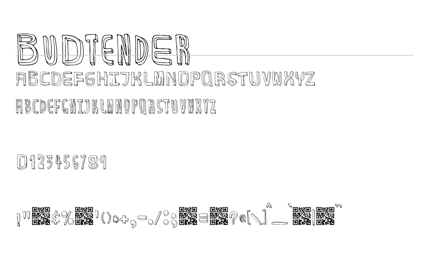 BuDtendEr Font preview