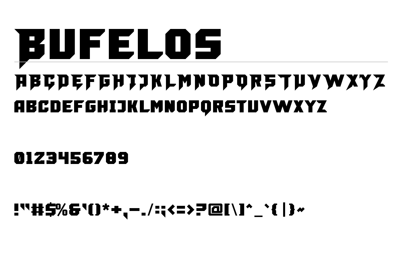 Bufelos Font preview