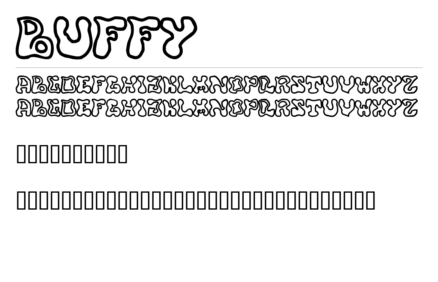 buffy Font preview
