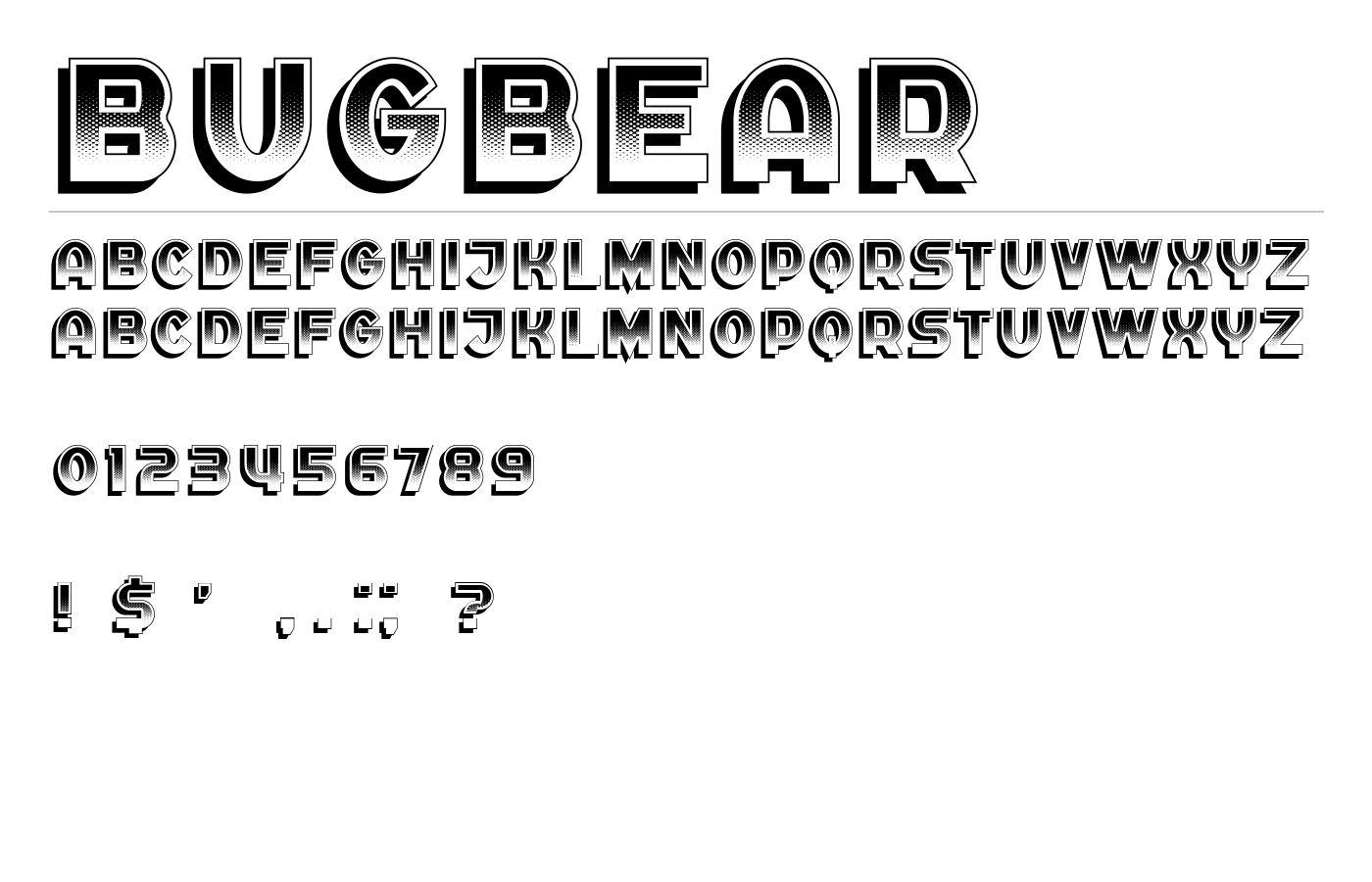 Bugbear Font preview