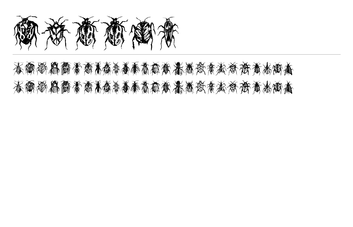 Buggys Font preview