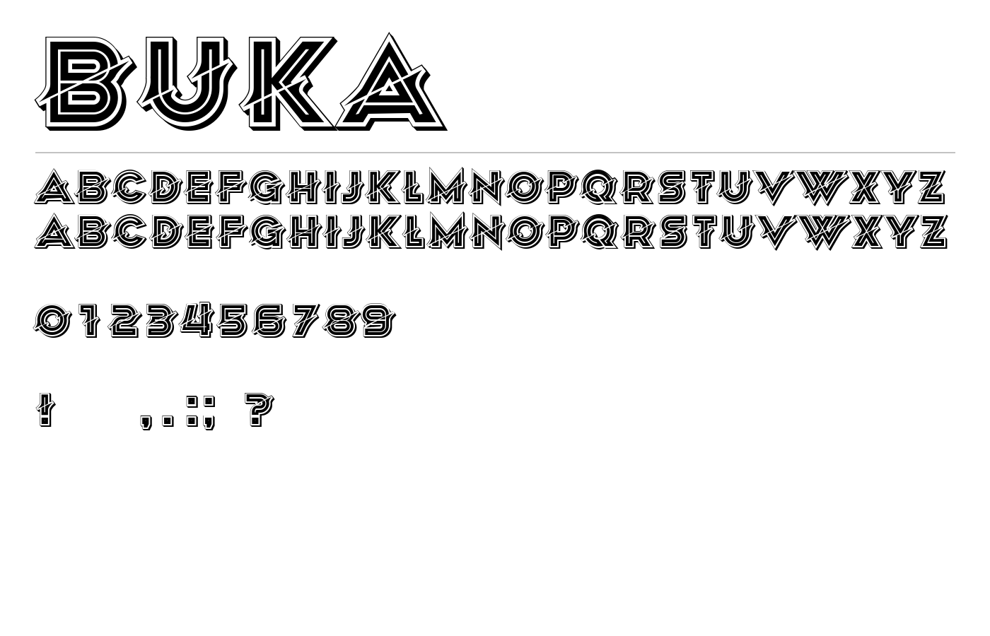 Buka Font preview