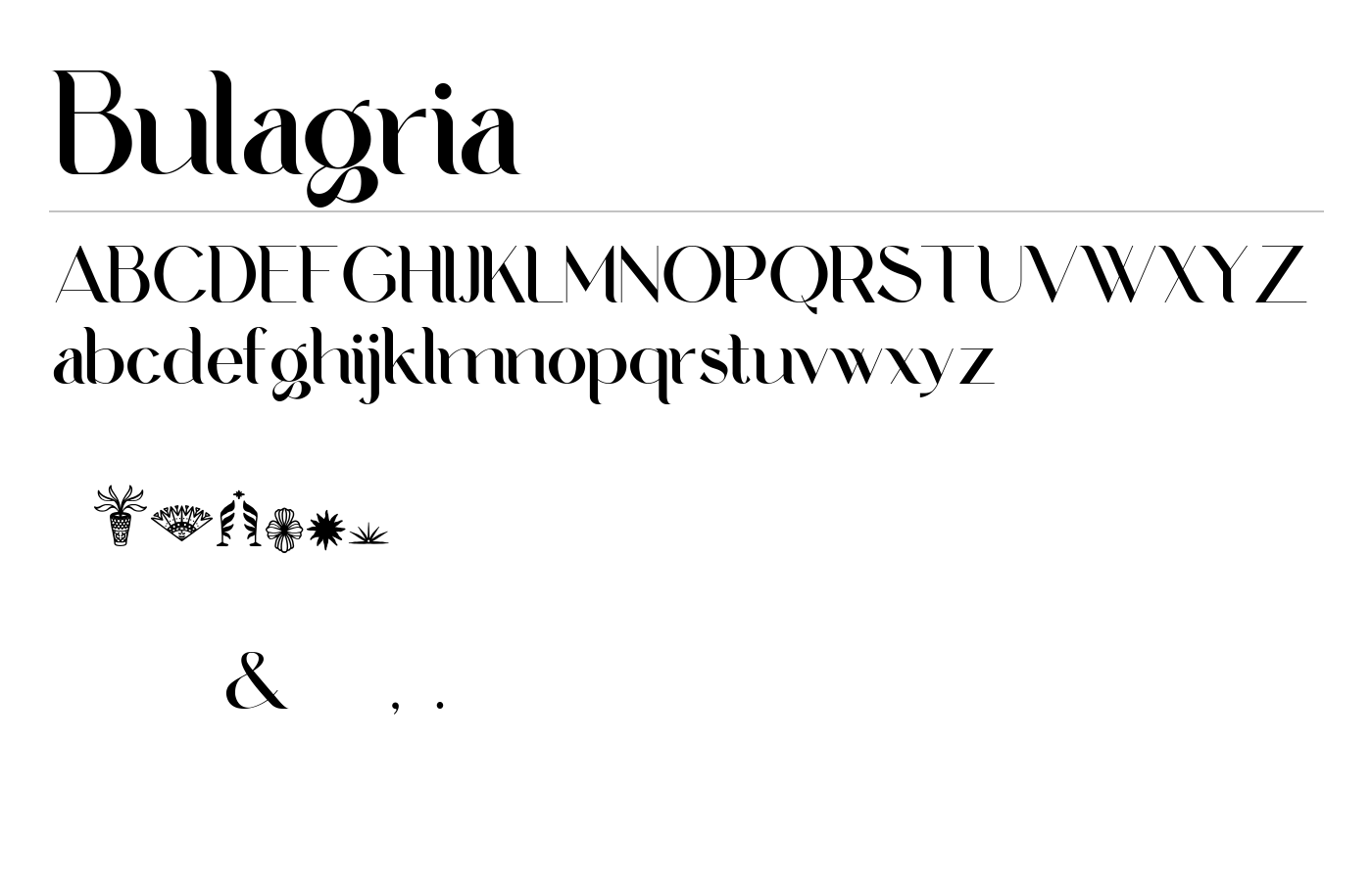 Bulagria Font preview