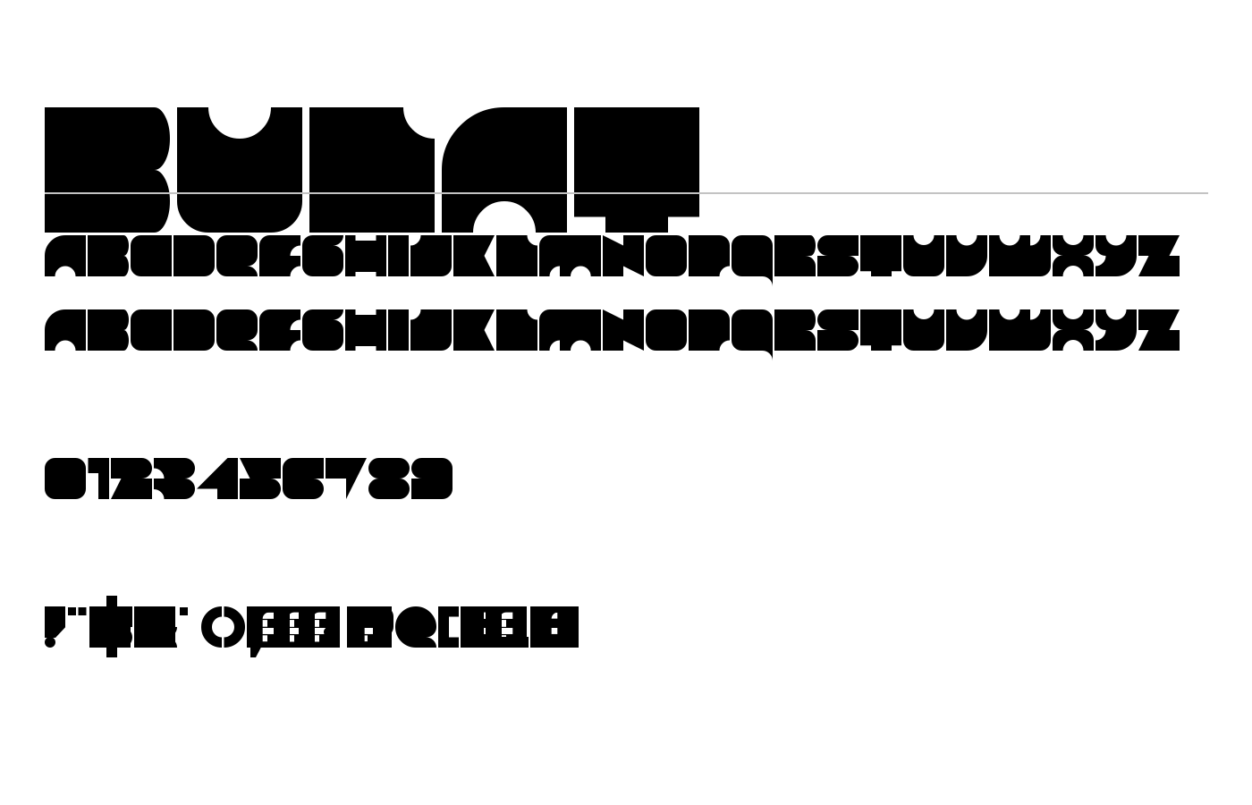 Bulat Font preview