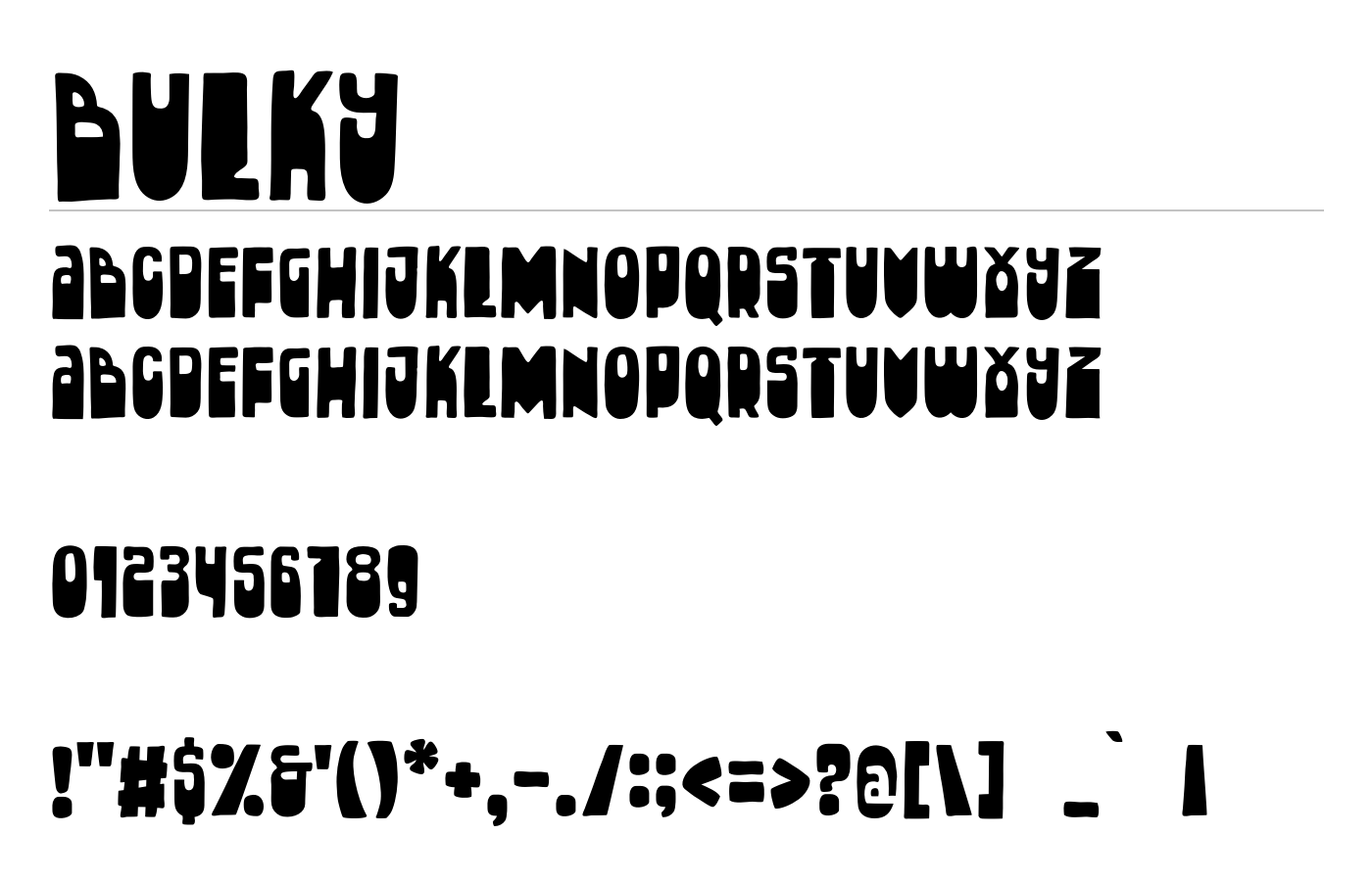 Bulky preview
