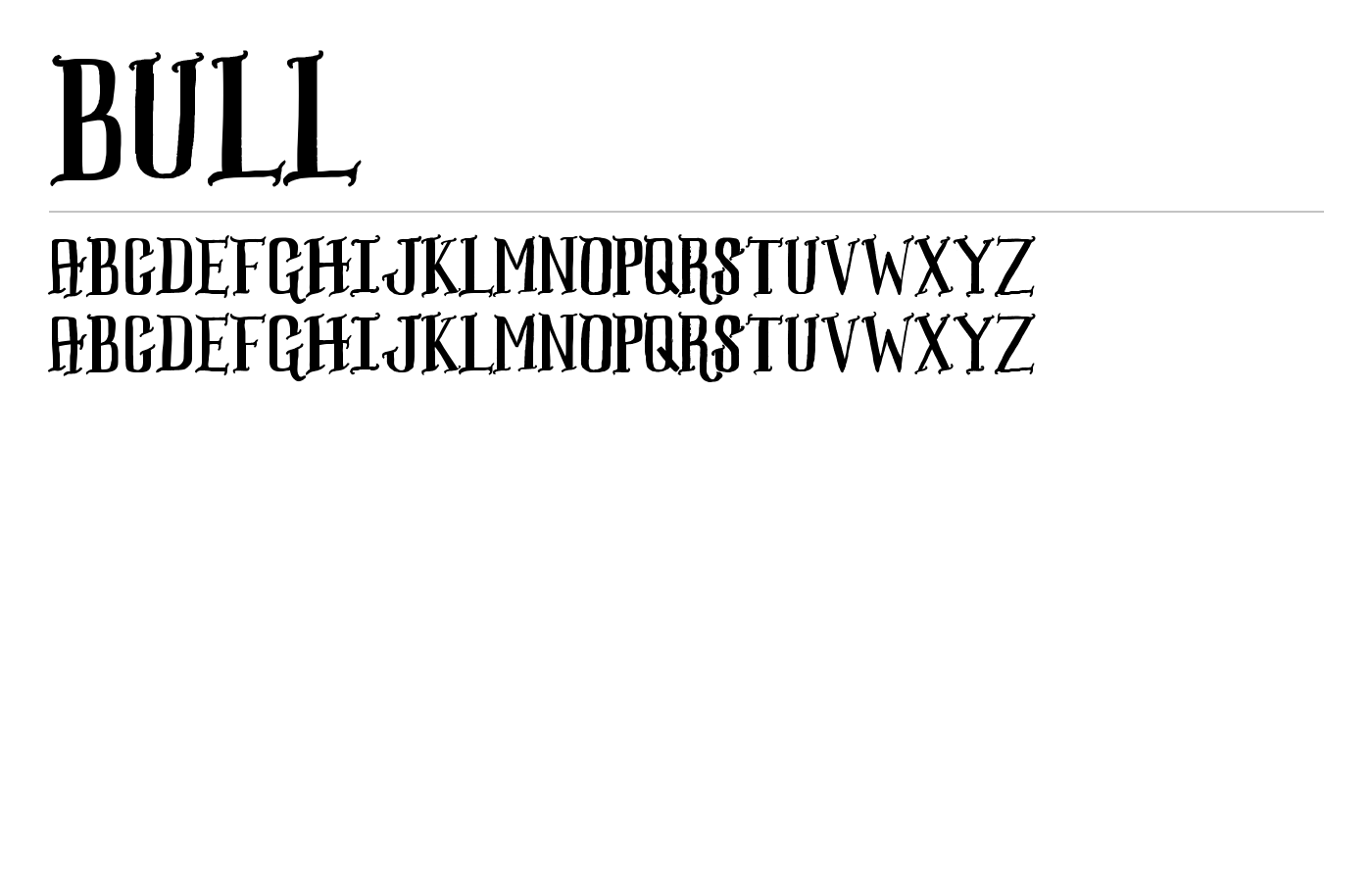 Bull Font preview