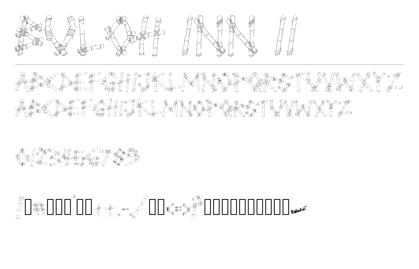 BULOH INN II Font preview