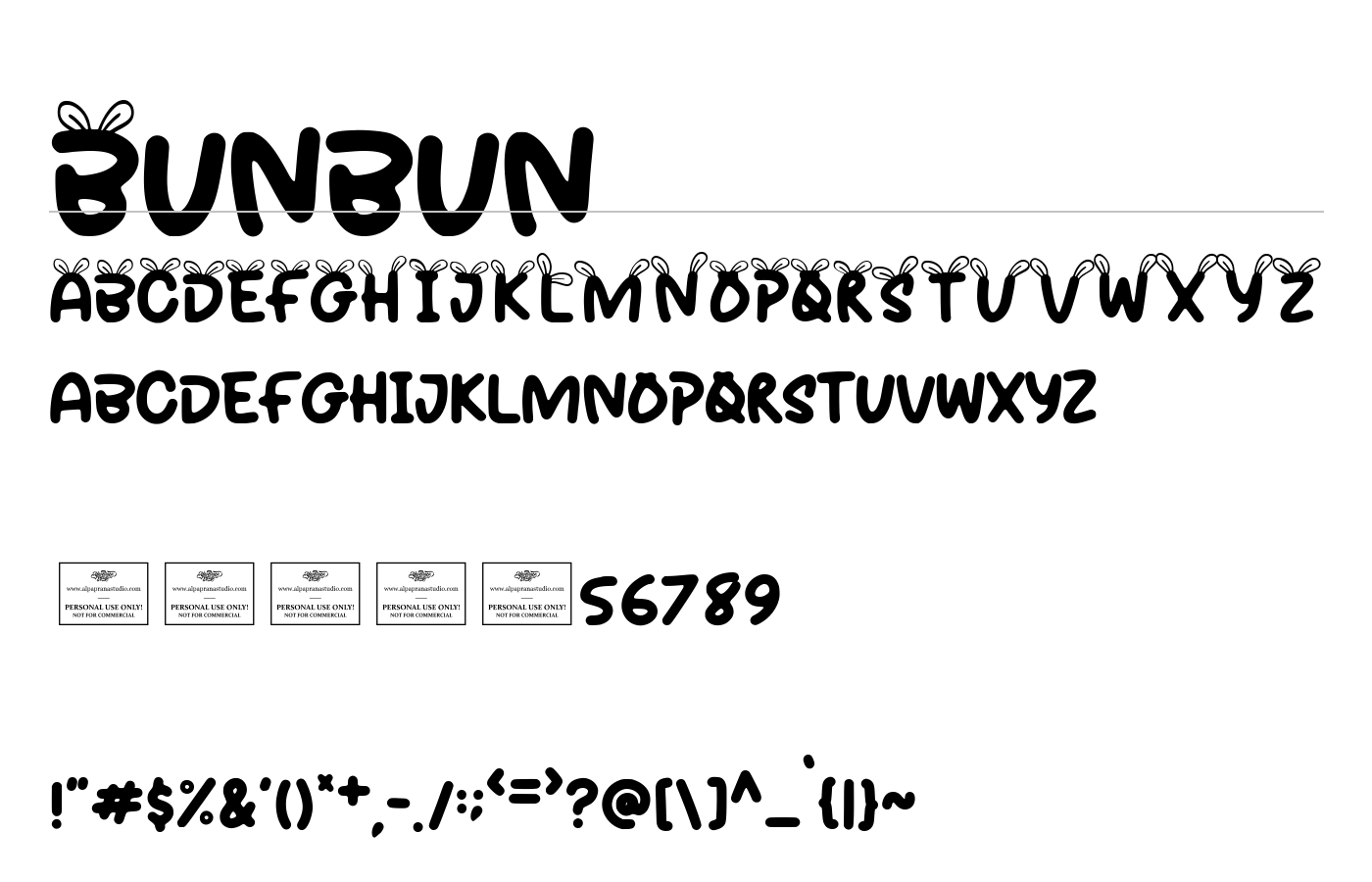 Bunbun Font preview