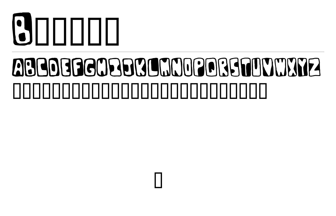 Bunker Font preview