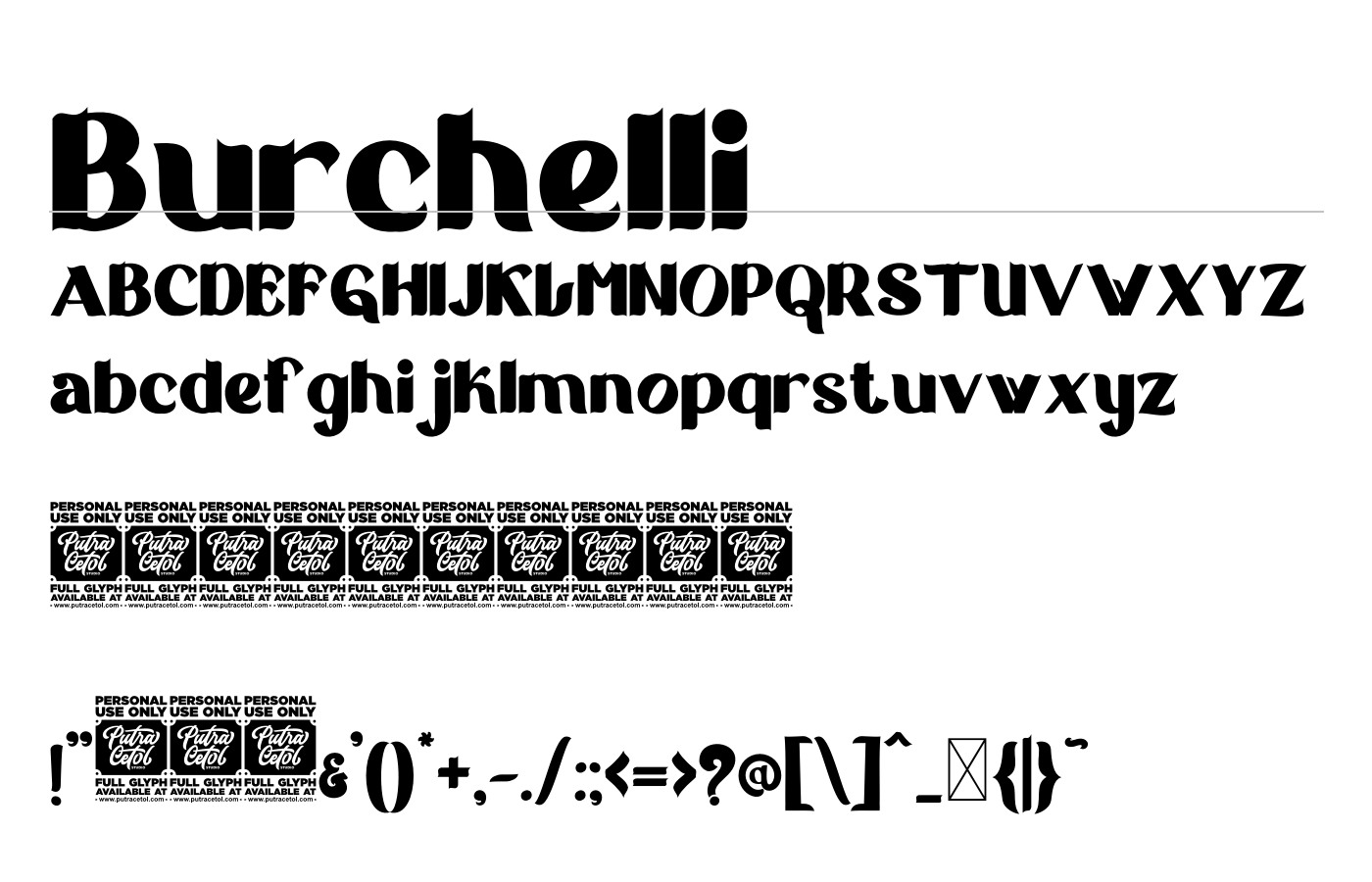 Burchelli Font preview