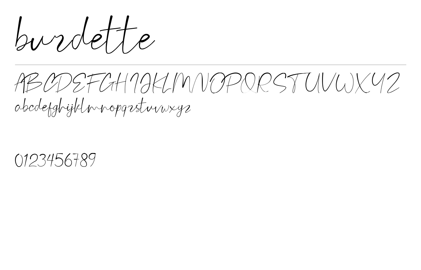 burdette Font preview