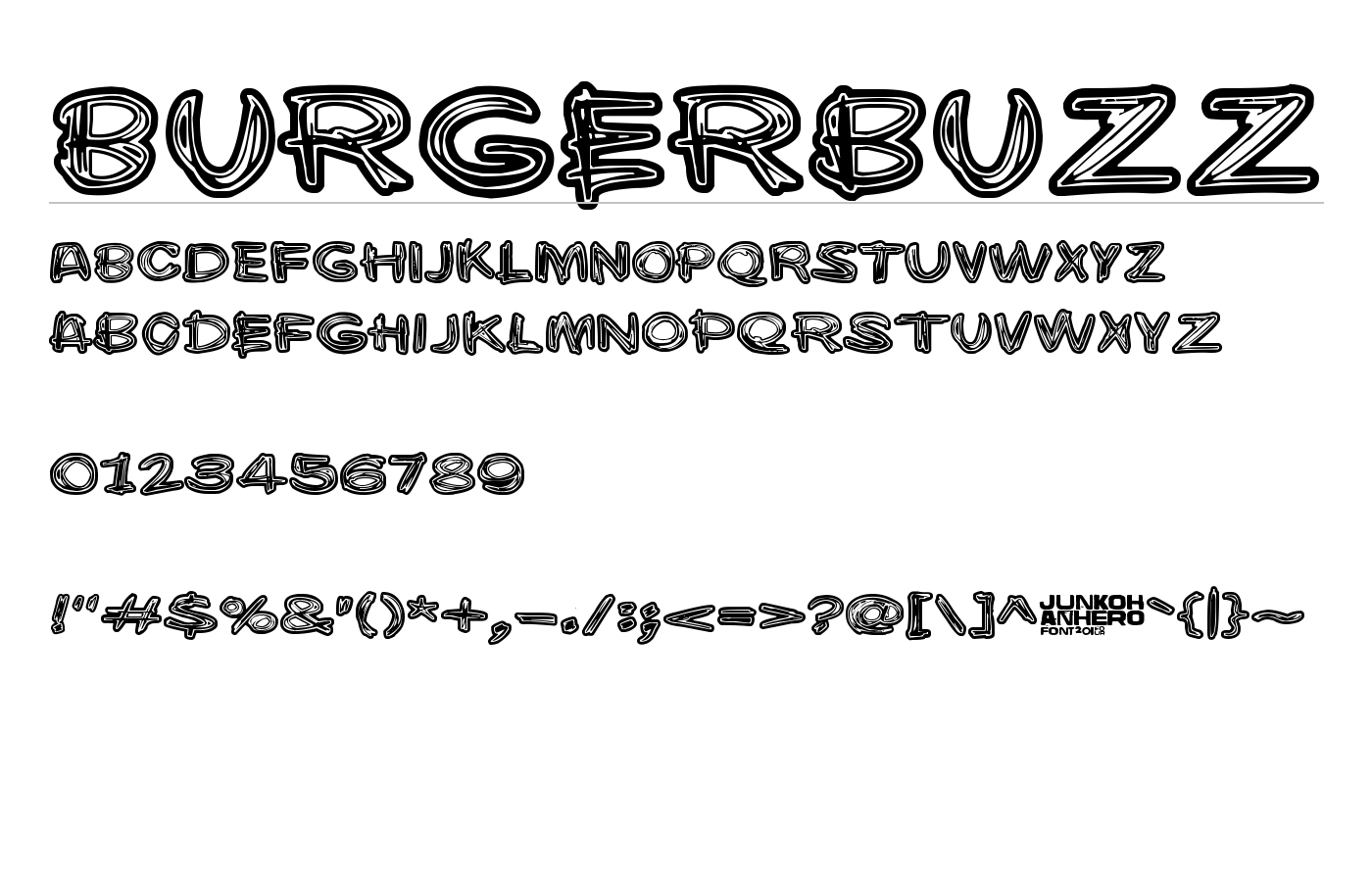 Burgerbuzz Font preview