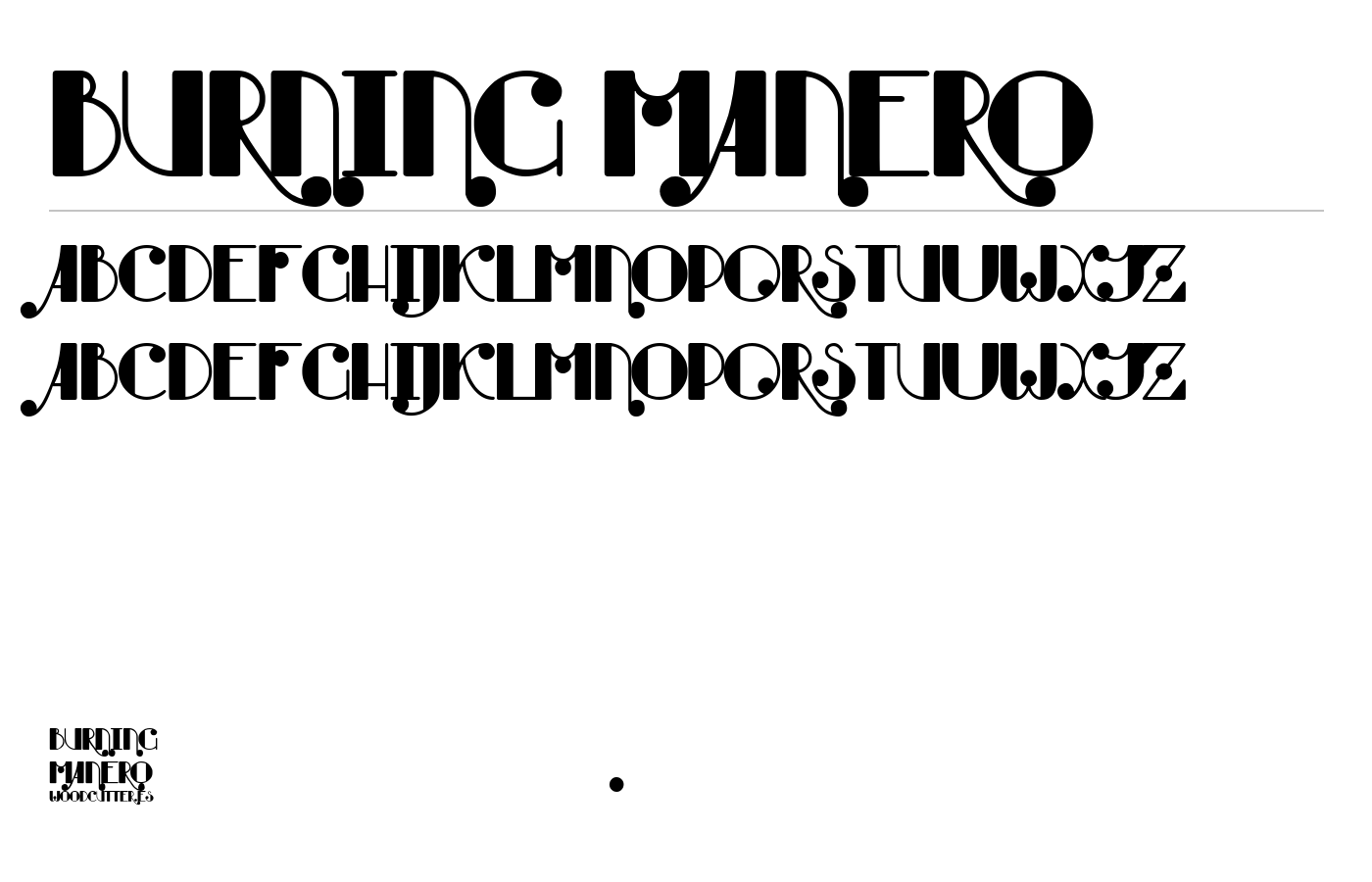 Burning Manero Font preview