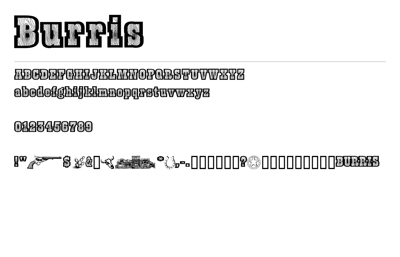 Burris Font preview