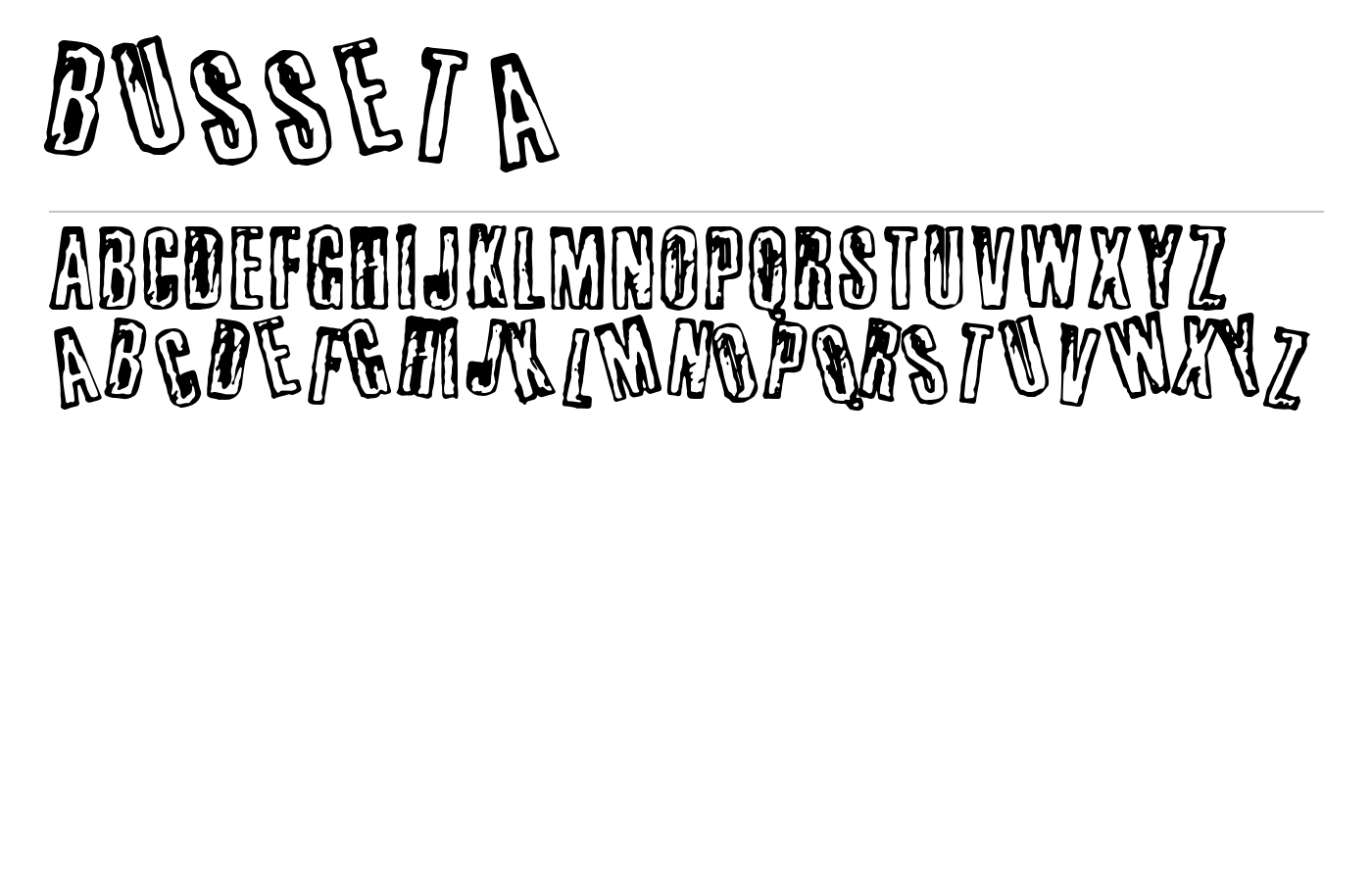 busseta Font preview