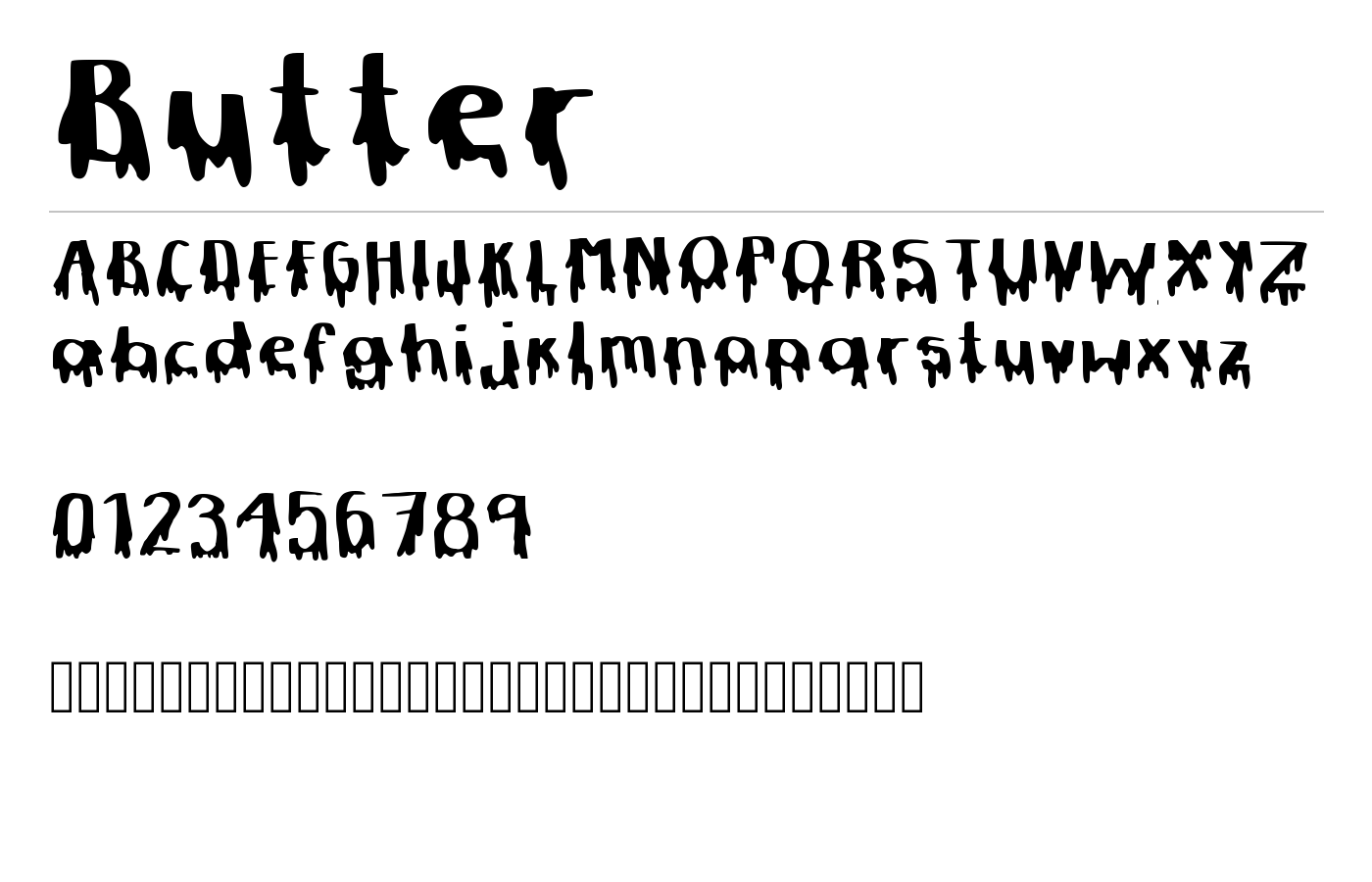 Butter Font preview
