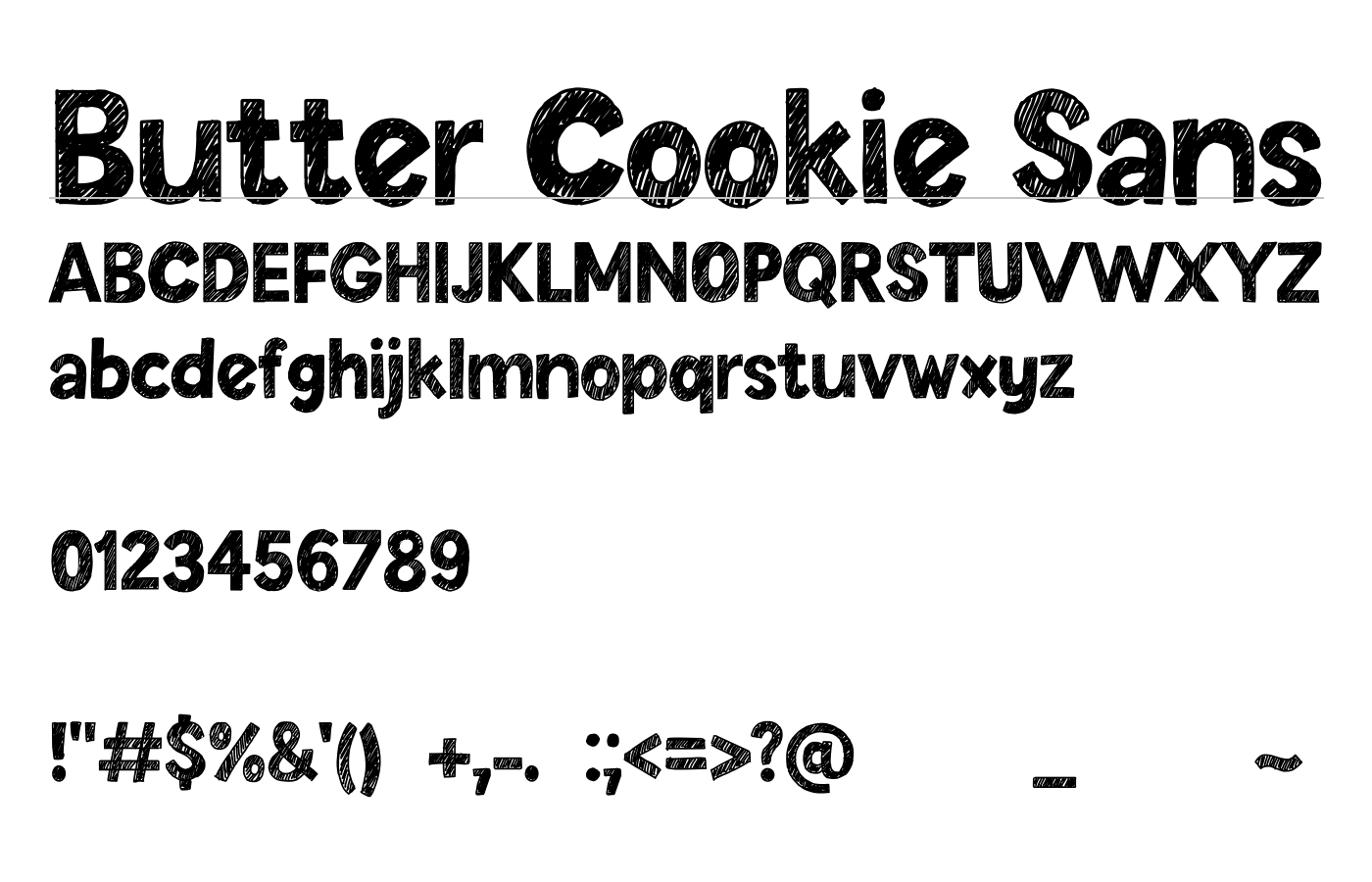 Butter Cookie Sans Font preview