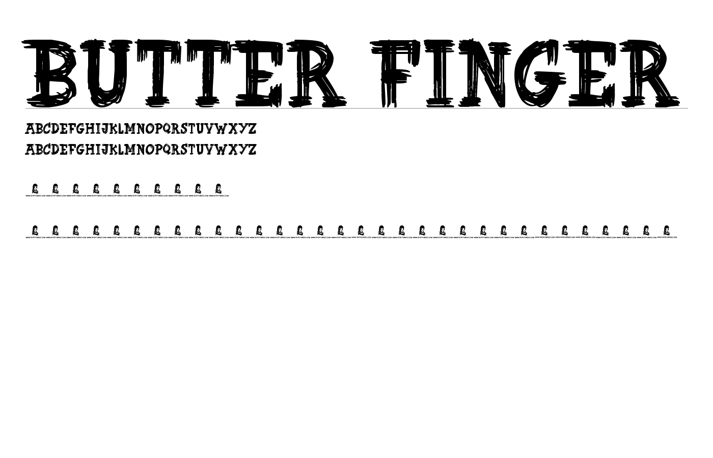 Butter Finger Font preview