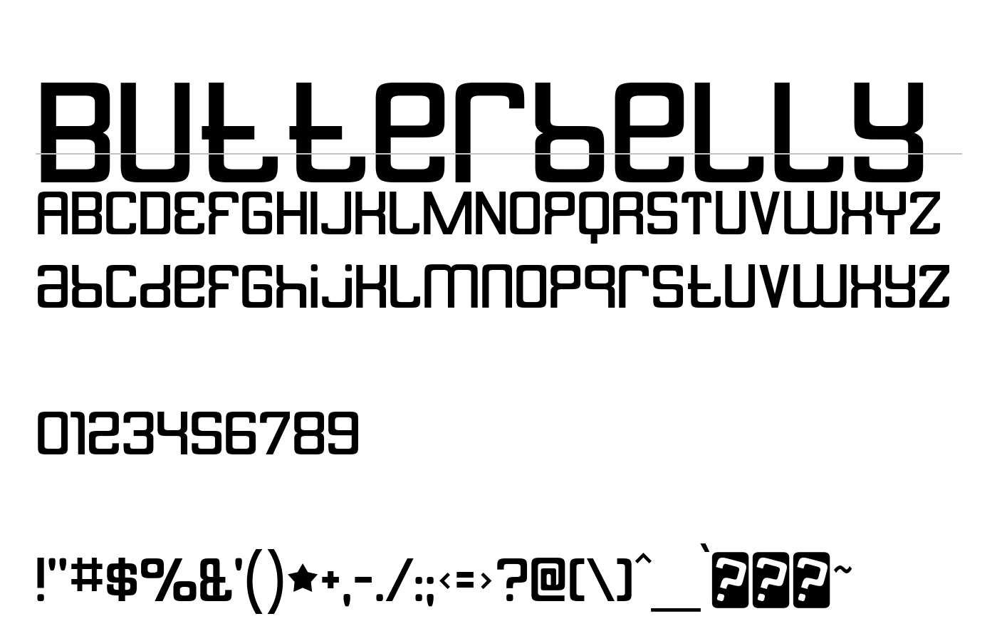 Butterbelly Font preview