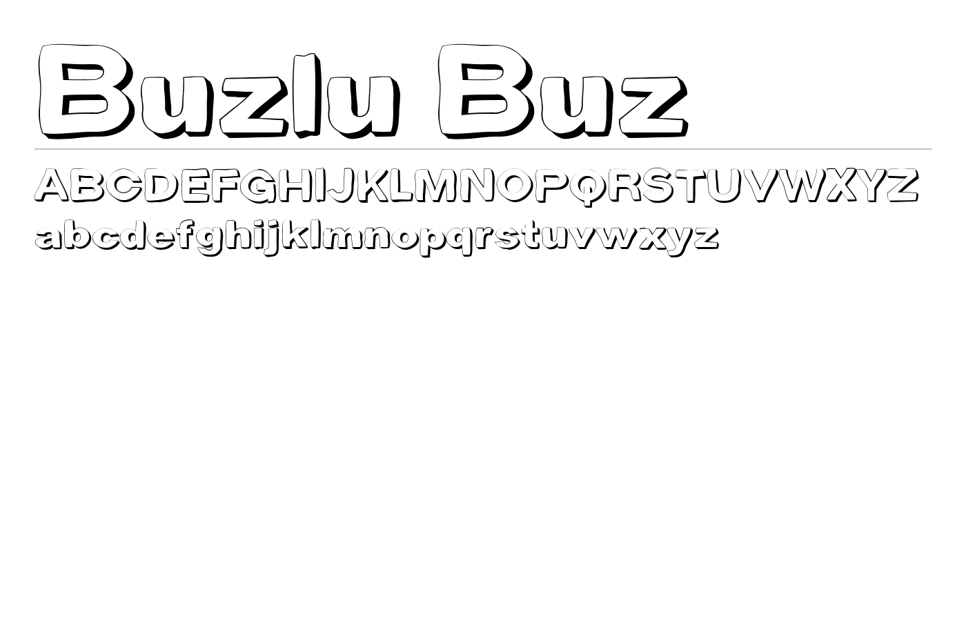 Buzlu Buz Font preview