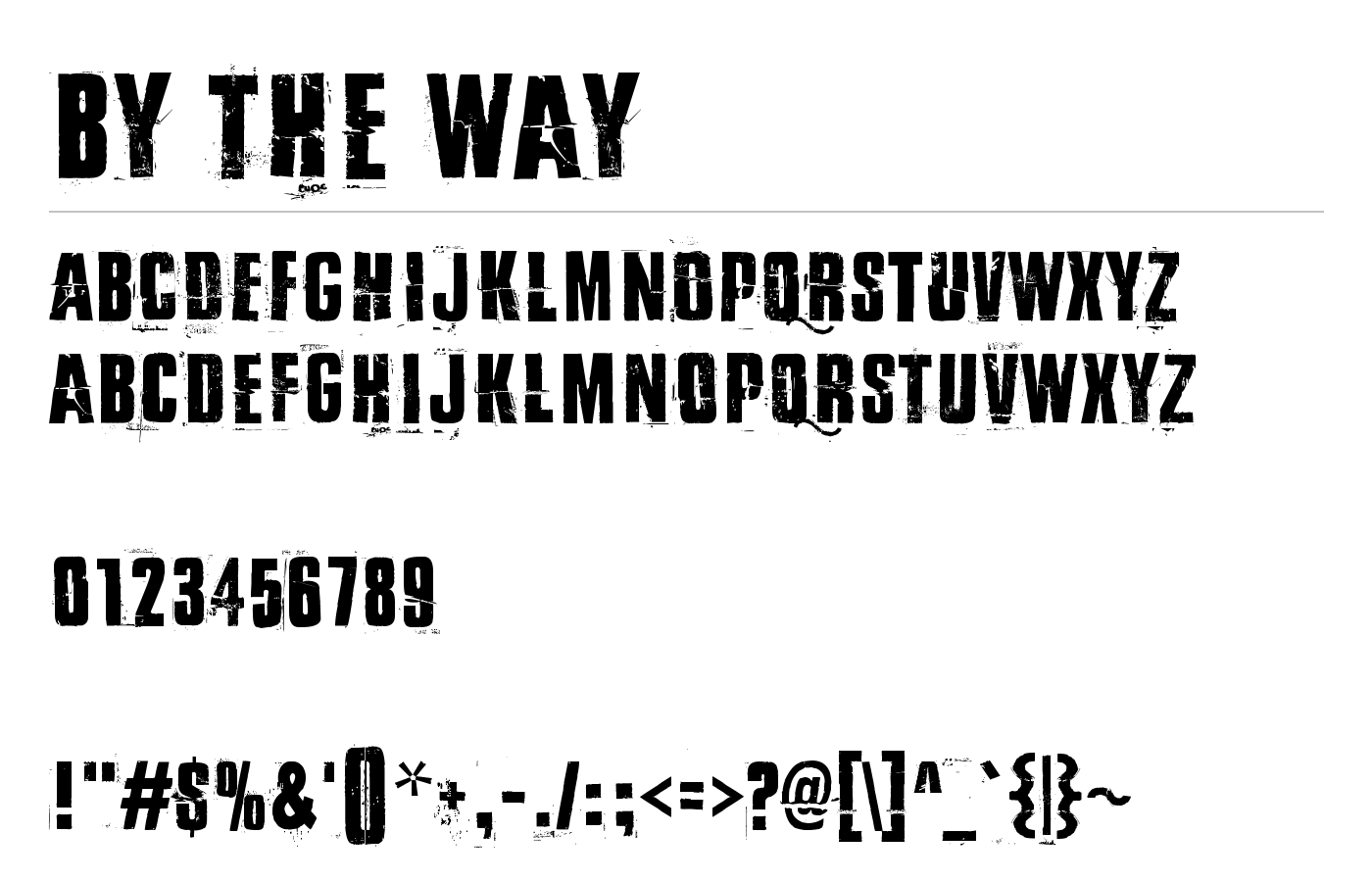 By the way Font preview