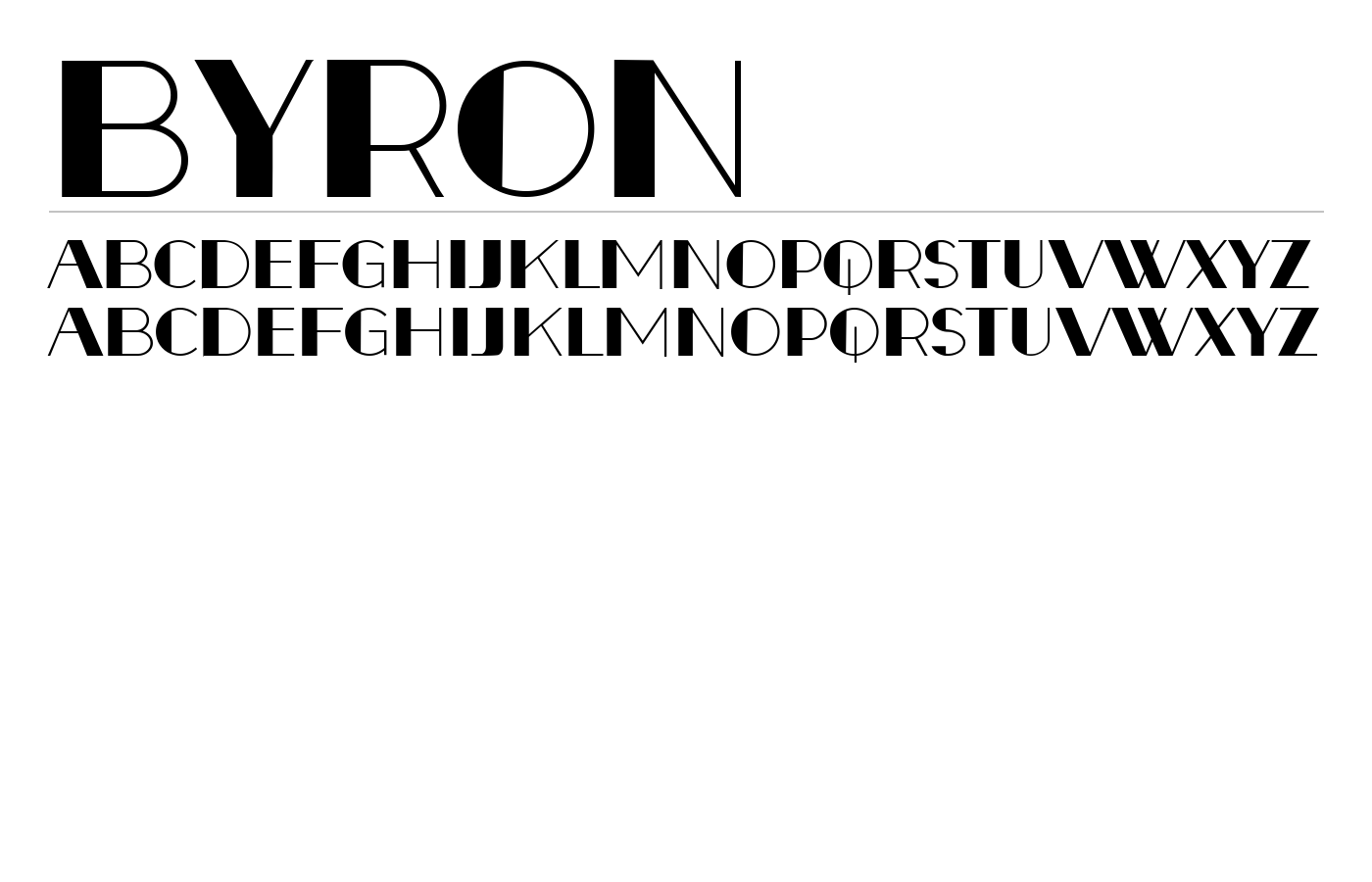 Byron Font preview