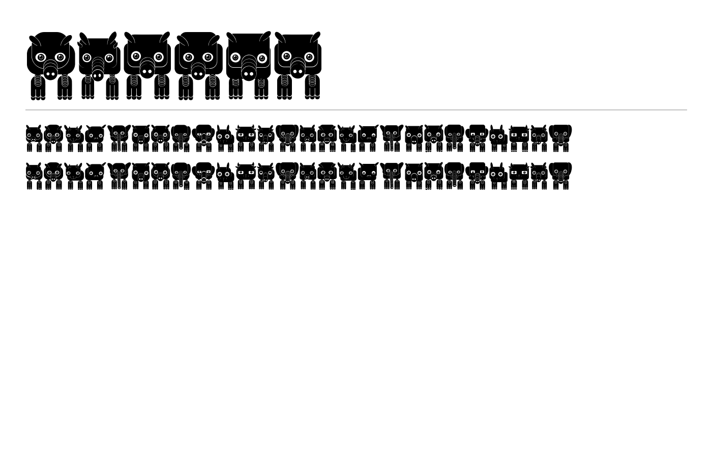 Bytost Font preview