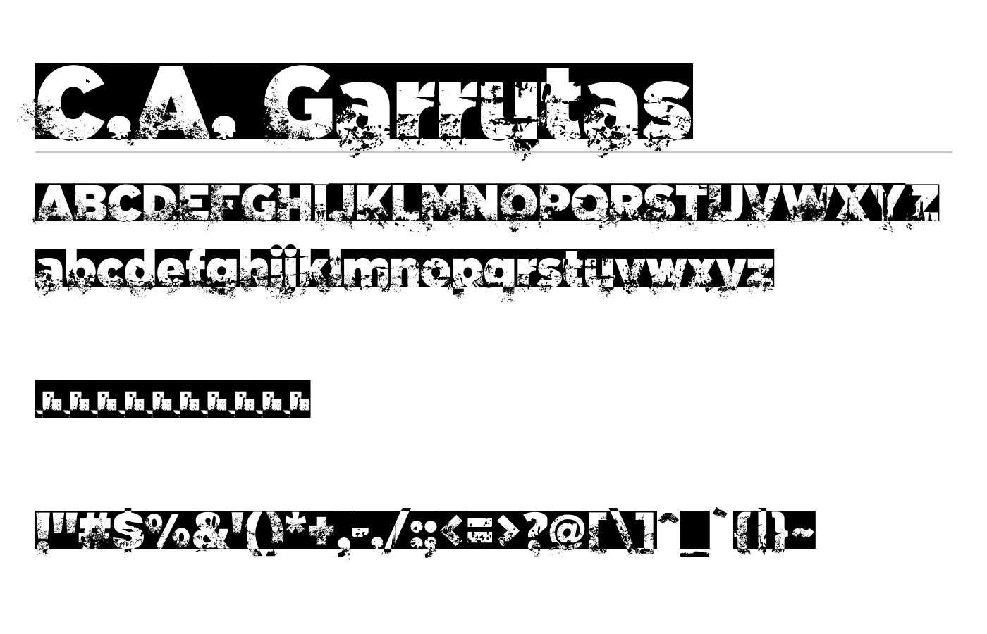 C.A. Garrutas Font preview