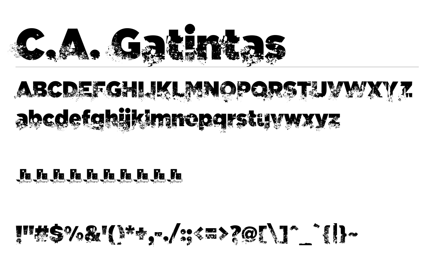 C.A. Gatintas Font preview