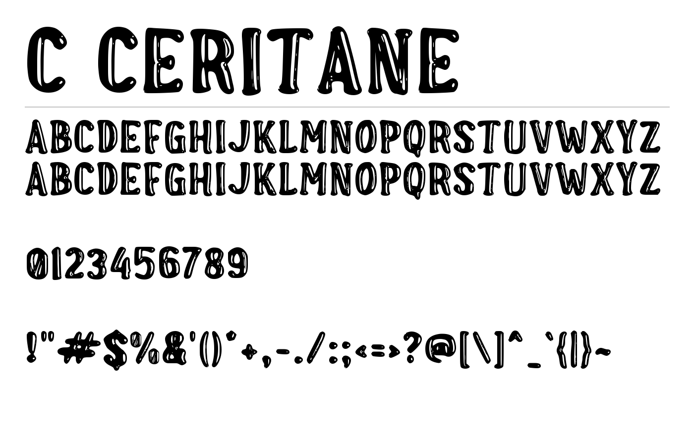 c Ceritane Font preview