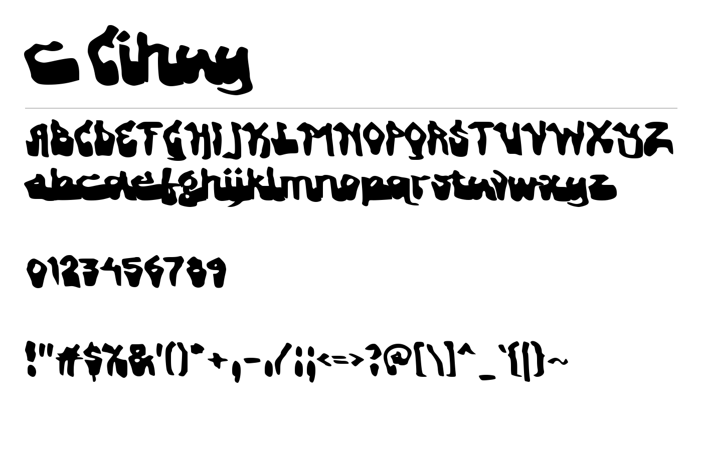 c Cihuy Font preview