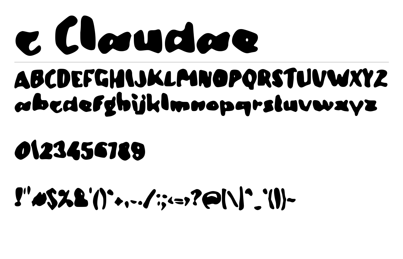 c Claudae Font preview